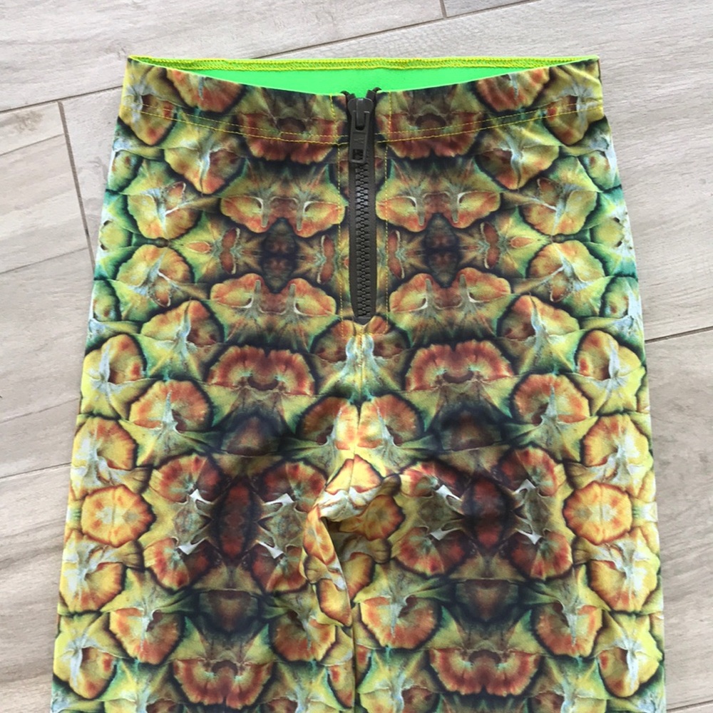High waist pineapple leggings